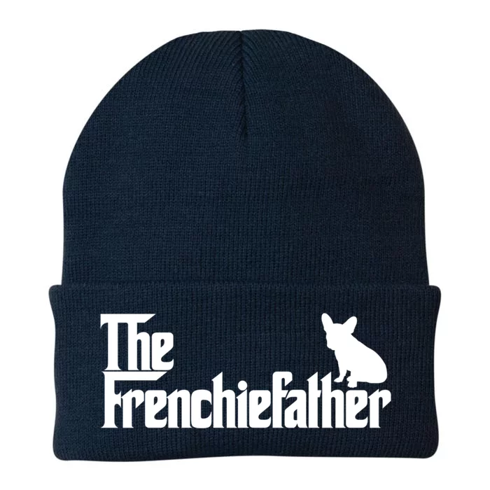 Funny French Bulldog Owner The Frenchie Father Dad Gift Knit Cap Winter Beanie