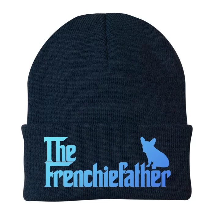 Funny French Bulldog Owner The Frenchie Father Dad Gift Knit Cap Winter Beanie