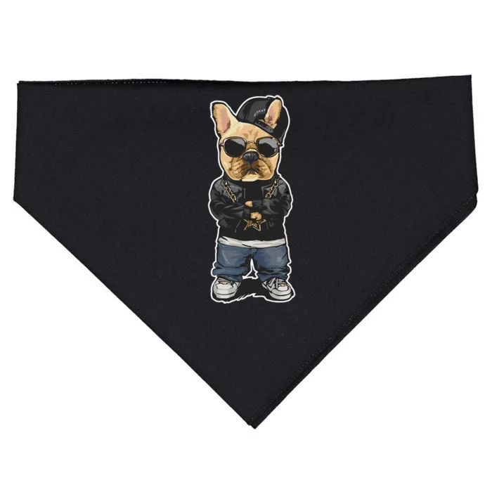 frenchie french bulldog frenchie mom dog pug bull USA-Made Doggie Bandana