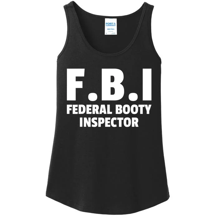 FBI Federal Booty Inspector Funny Ladies Essential Tank