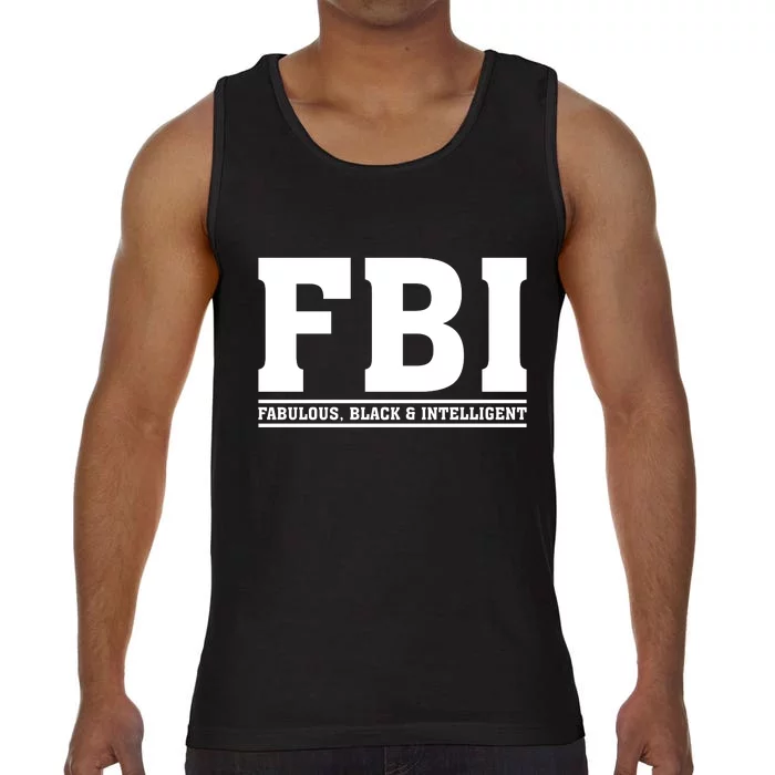 FBI Fabulous Black And Intelligent Comfort Colors® Tank Top