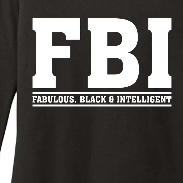 FBI Fabulous Black And Intelligent Womens CVC Long Sleeve Shirt