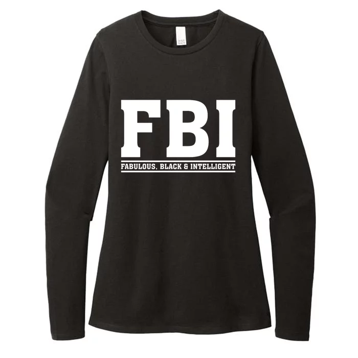 FBI Fabulous Black And Intelligent Womens CVC Long Sleeve Shirt