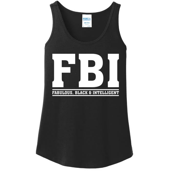 FBI Fabulous Black And Intelligent Ladies Essential Tank