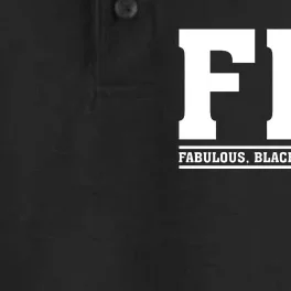 FBI Fabulous Black And Intelligent Dry Zone Grid Performance Polo