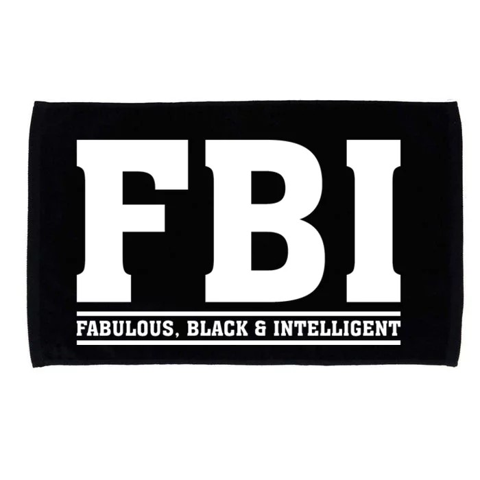 FBI Fabulous Black And Intelligent Microfiber Hand Towel