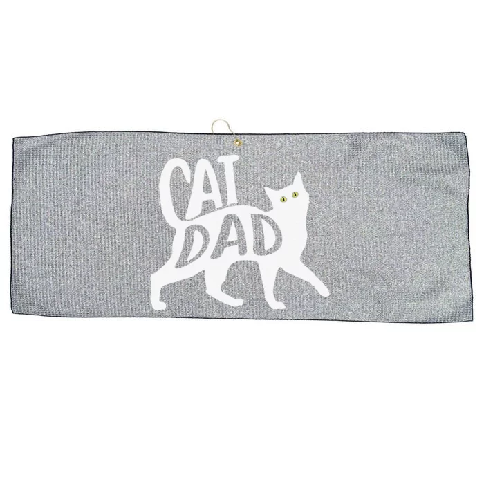 From Fur Babies For Father Fathers Day Cat Dad Large Microfiber Waffle Golf Towel