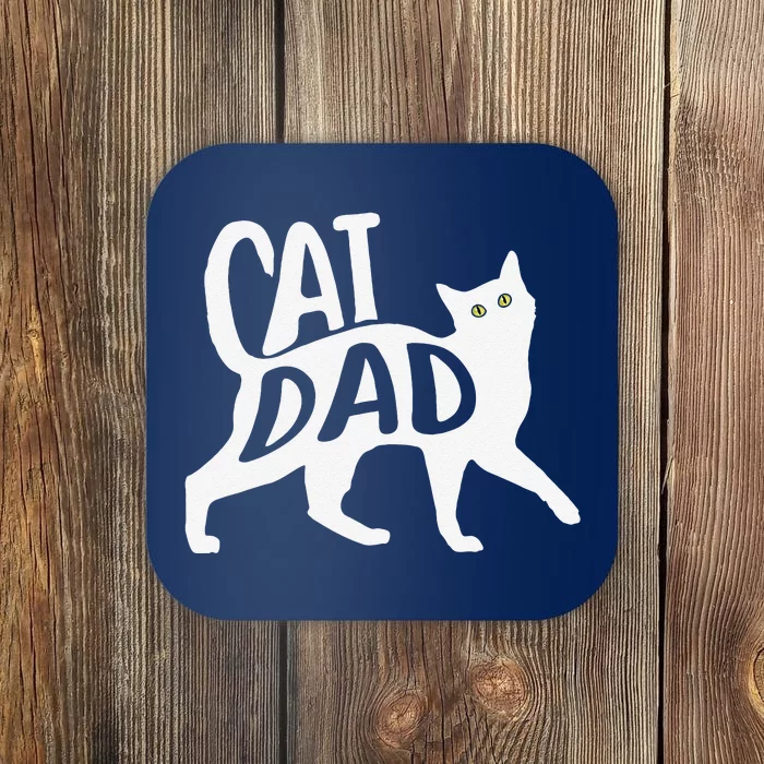 From Fur Babies For Father Fathers Day Cat Dad Coaster