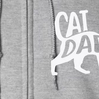 From Fur Babies For Father Fathers Day Cat Dad Full Zip Hoodie