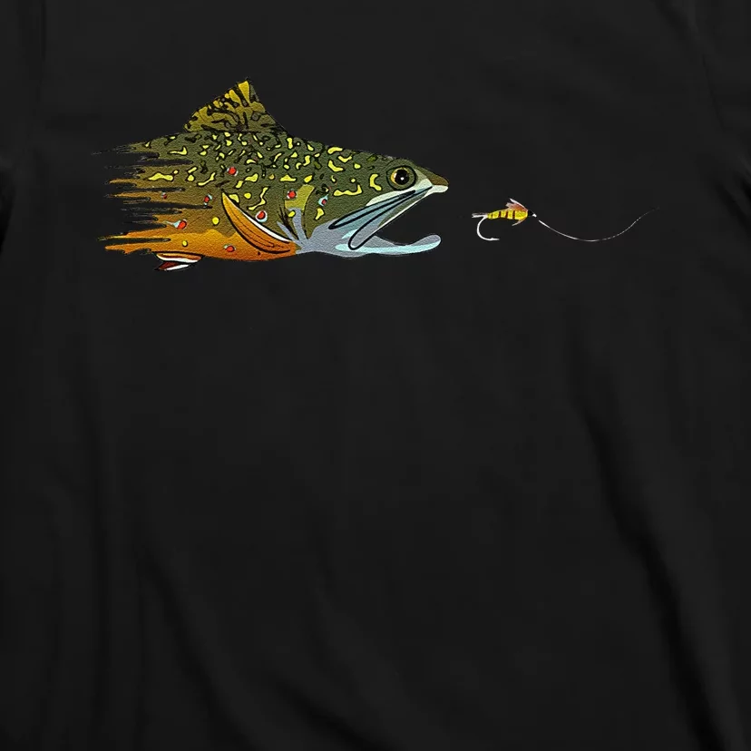 Fly Fishing Brook Trout Dry Fly Tying Fisherman T-Shirt