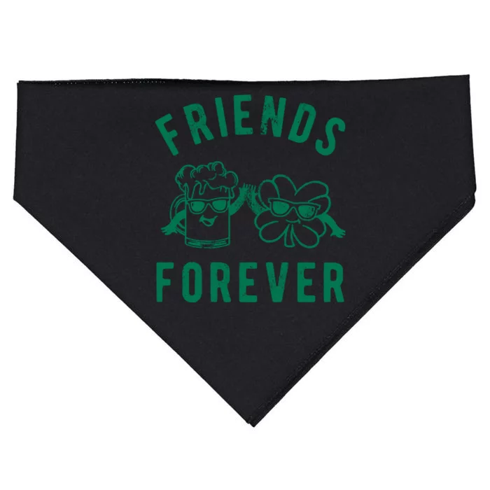 FRIENDS FOREVER BEER AND CLOVER USA-Made Doggie Bandana