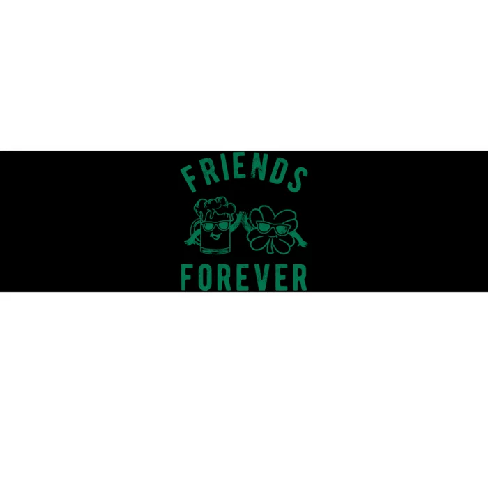 FRIENDS FOREVER BEER AND CLOVER Bumper Sticker