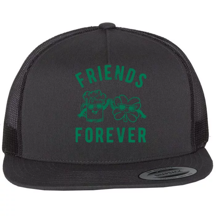 FRIENDS FOREVER BEER AND CLOVER Flat Bill Trucker Hat