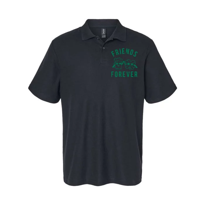 FRIENDS FOREVER BEER AND CLOVER Softstyle Adult Sport Polo