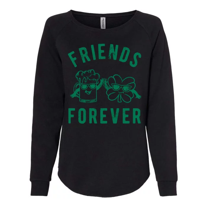 FRIENDS FOREVER BEER AND CLOVER Womens California Wash Sweatshirt