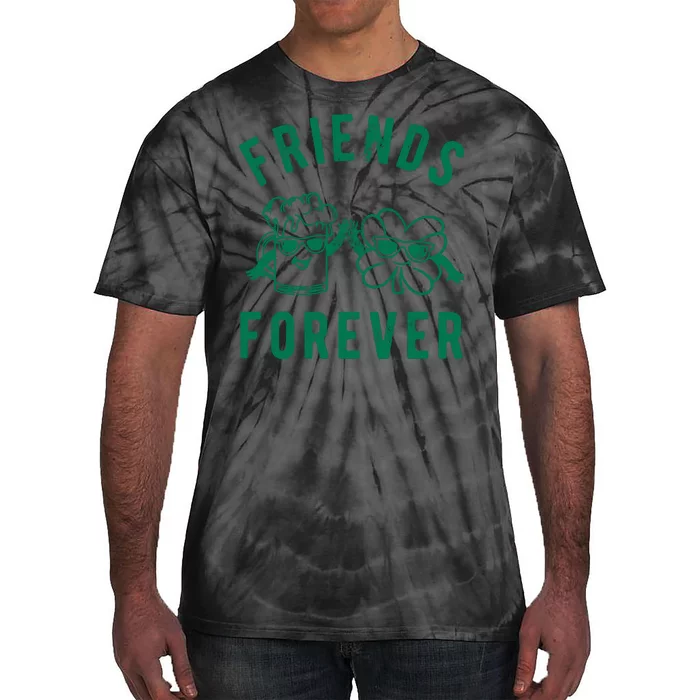 FRIENDS FOREVER BEER AND CLOVER Tie-Dye T-Shirt