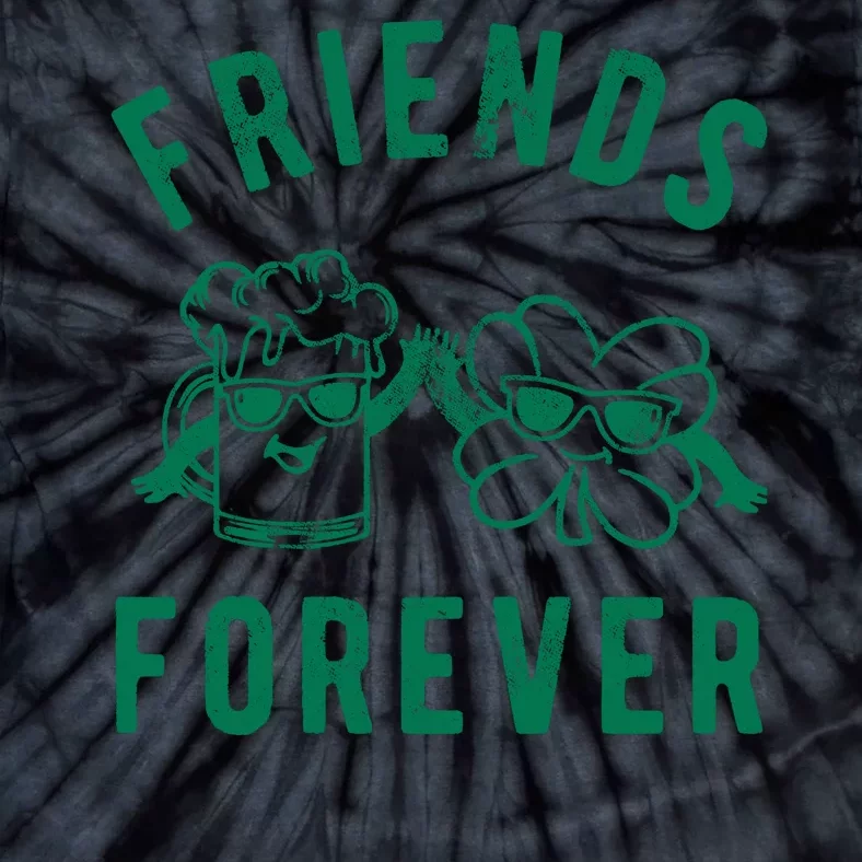 FRIENDS FOREVER BEER AND CLOVER Tie-Dye T-Shirt