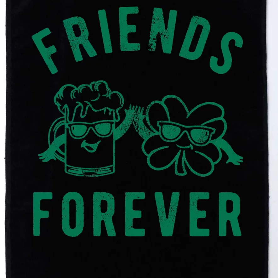 FRIENDS FOREVER BEER AND CLOVER Platinum Collection Golf Towel