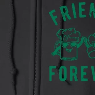 FRIENDS FOREVER BEER AND CLOVER Full Zip Hoodie