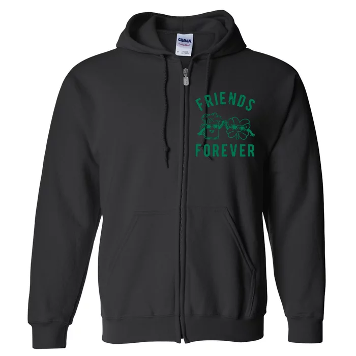 FRIENDS FOREVER BEER AND CLOVER Full Zip Hoodie