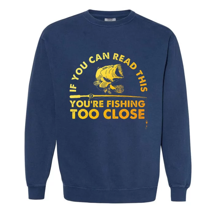 Funny Fishing Bass Fishing Lover Garment-Dyed Sweatshirt