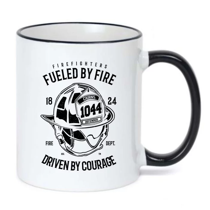 Firefighters Fulled By Fire Black Color Changing Mug