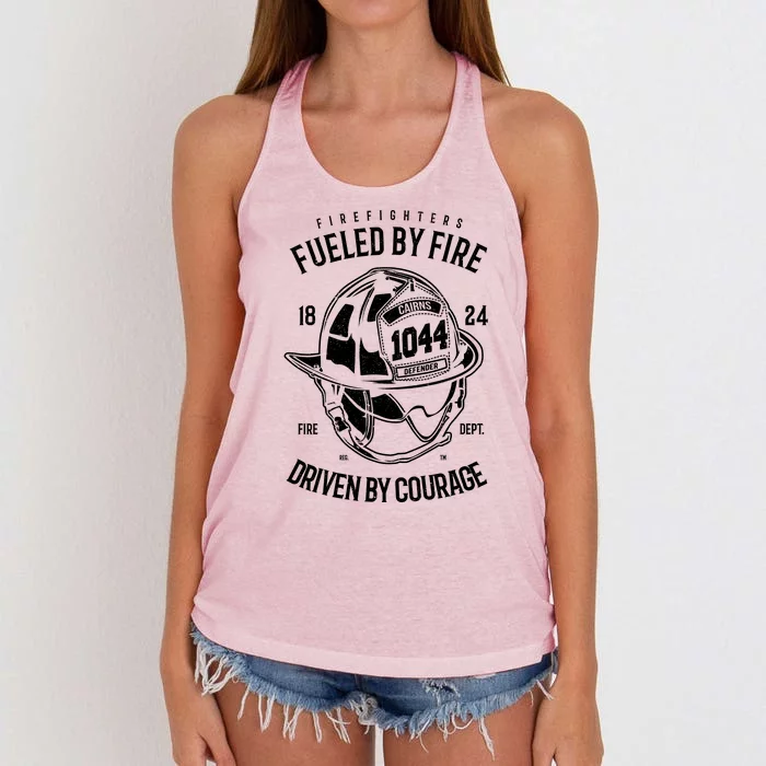 Firefighters Fulled By Fire Women's Knotted Racerback Tank