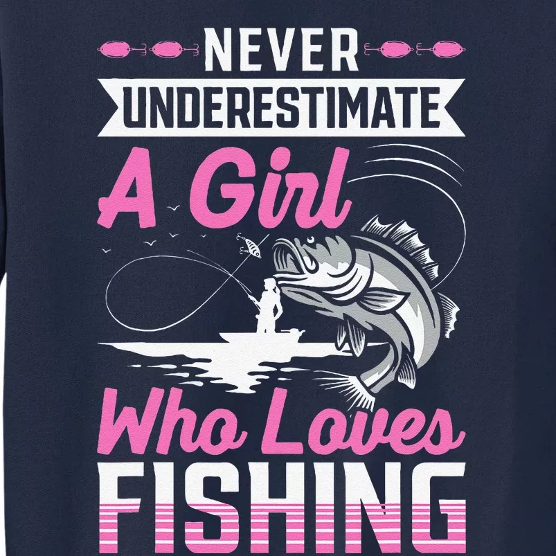 Funny Fishing Bass Fish Fisherman Gifts Tall Sweatshirt