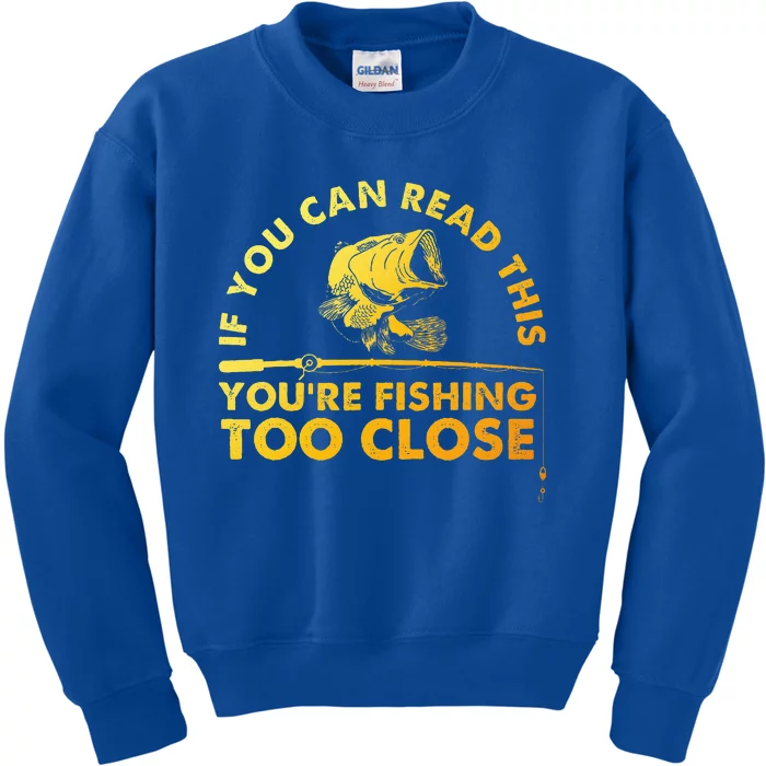 Fishing For Bass Fishing Lover Kids Sweatshirt