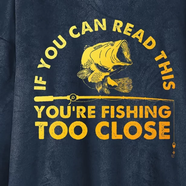 Fishing For Bass Fishing Lover Hooded Wearable Blanket