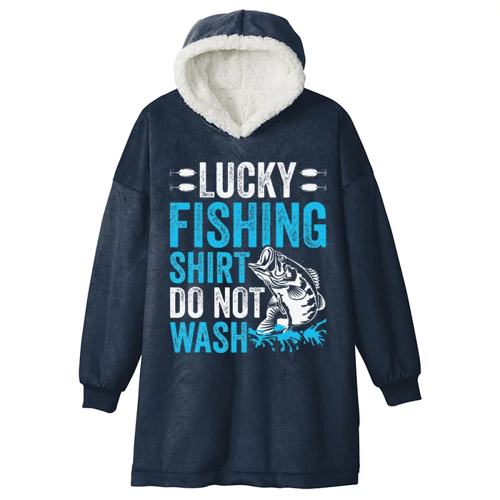 Funny Fishing Bass Fish Fisherman Gifts Hooded Wearable Blanket