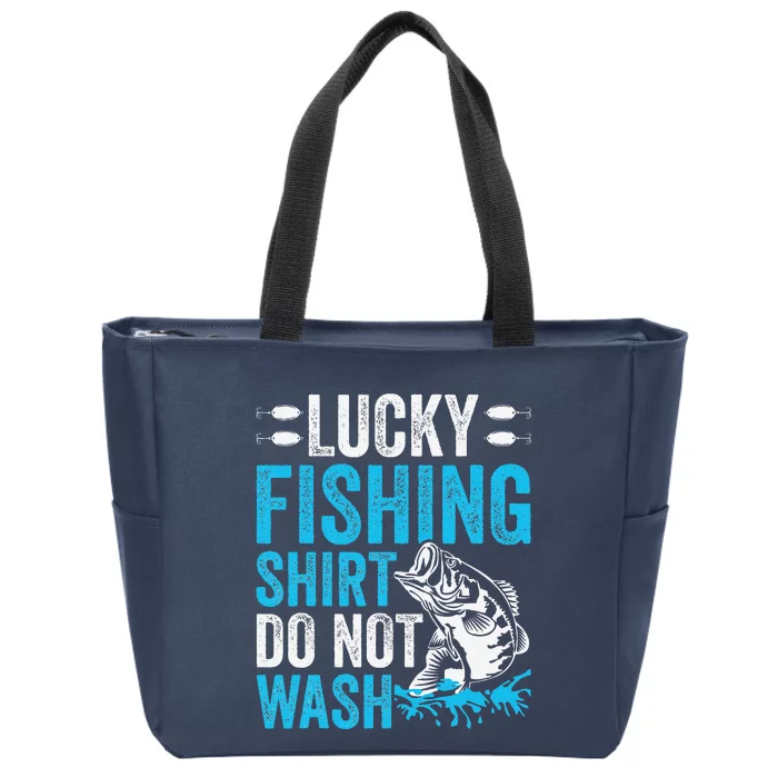 Funny Fishing Bass Fish Fisherman Gifts Zip Tote Bag