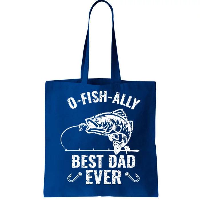 Funny Fishing Best Dad Ever Gift Tote Bag