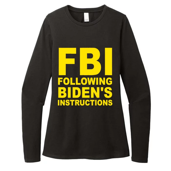 FBI Following Bidens Instructions Apparel Womens CVC Long Sleeve Shirt