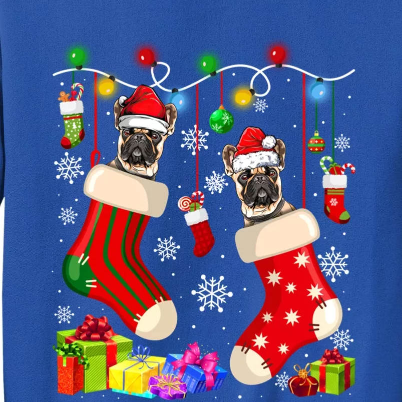 Funny French Bulldog Christmas Socks Xmas Dog Lover Meaningful Gift Tall Sweatshirt