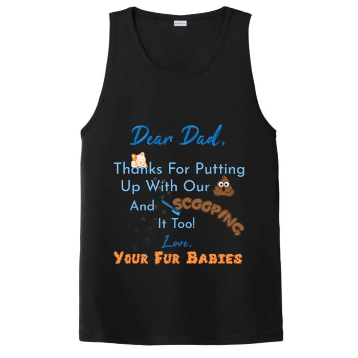 From Fur Babies for Father - Father's Day Cat Dad Performance Tank