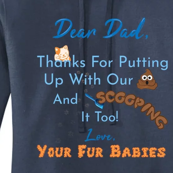 From Fur Babies for Father - Father's Day Cat Dad Women's Pullover Hoodie