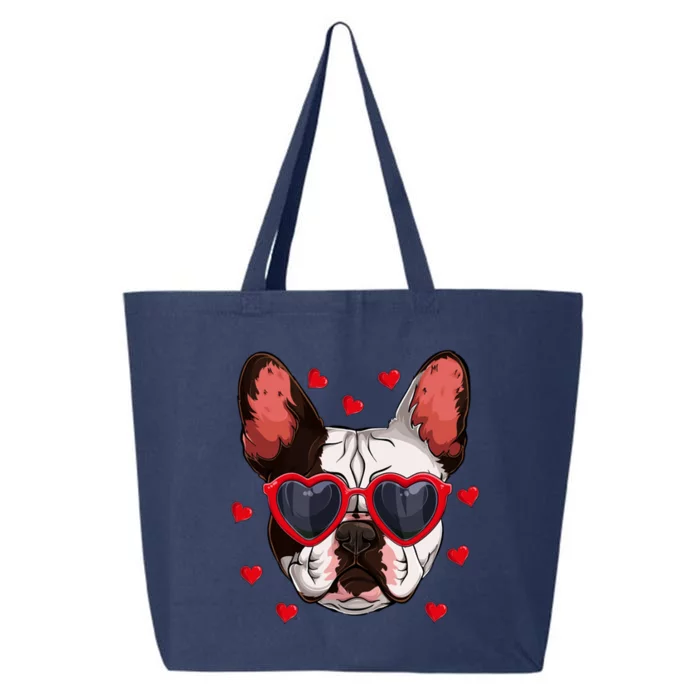 Funny French Bulldog Valentine's Day French Bulldog Lover Cool Gift 25L Jumbo Tote