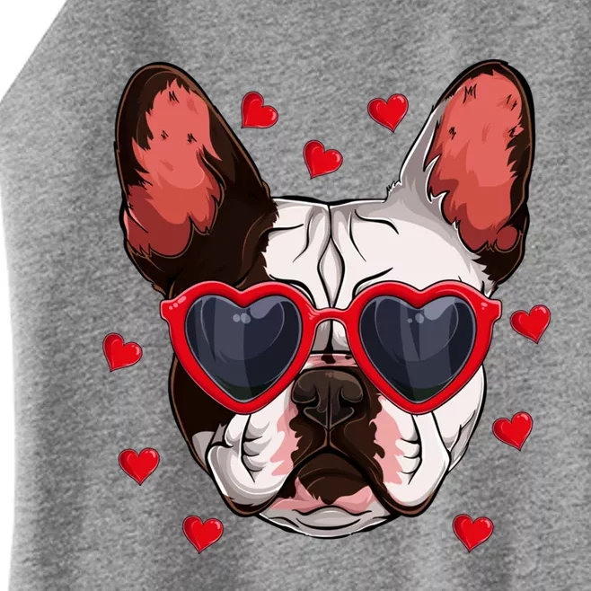 Funny French Bulldog Valentine's Day French Bulldog Lover Cool Gift Women’s Perfect Tri Rocker Tank