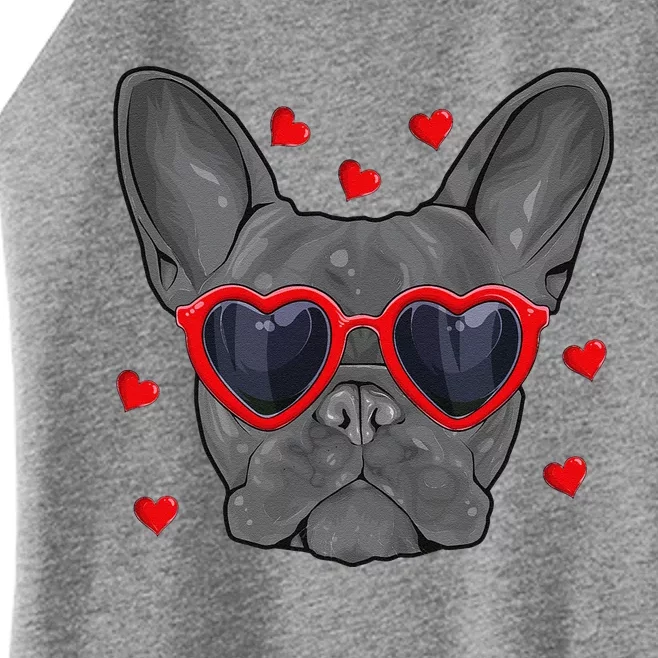 Funny French Bulldog Valentine's Day French Bulldog Lover Women’s Perfect Tri Rocker Tank