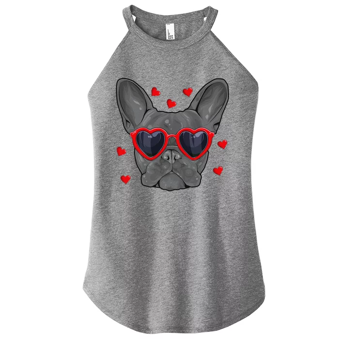 Funny French Bulldog Valentine's Day French Bulldog Lover Women’s Perfect Tri Rocker Tank