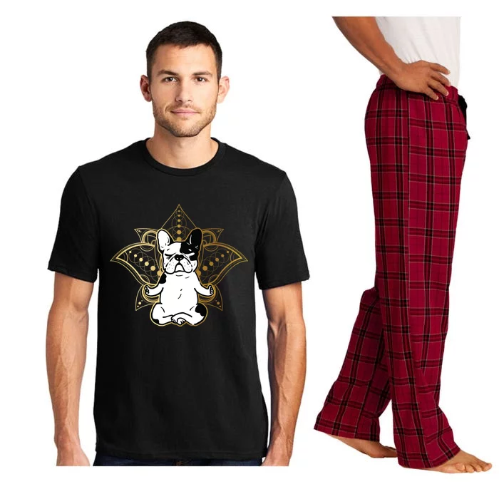 Funny French Bulldog Frenchie Yoga Dog Lovers Gift Pajama Set