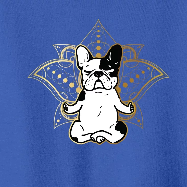 Funny French Bulldog Frenchie Yoga Dog Lovers Gift Toddler T-Shirt