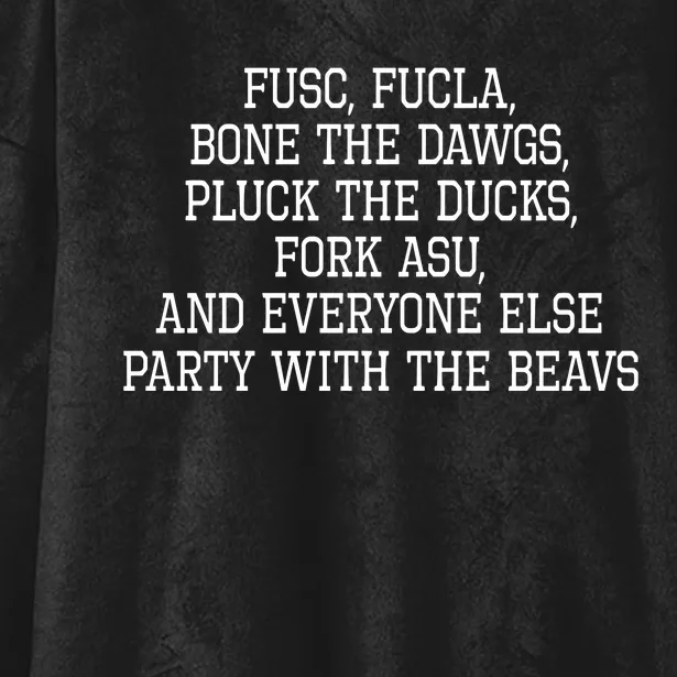 Fusc Fucla Bone The Dawg Pluck The Ducks Hooded Wearable Blanket