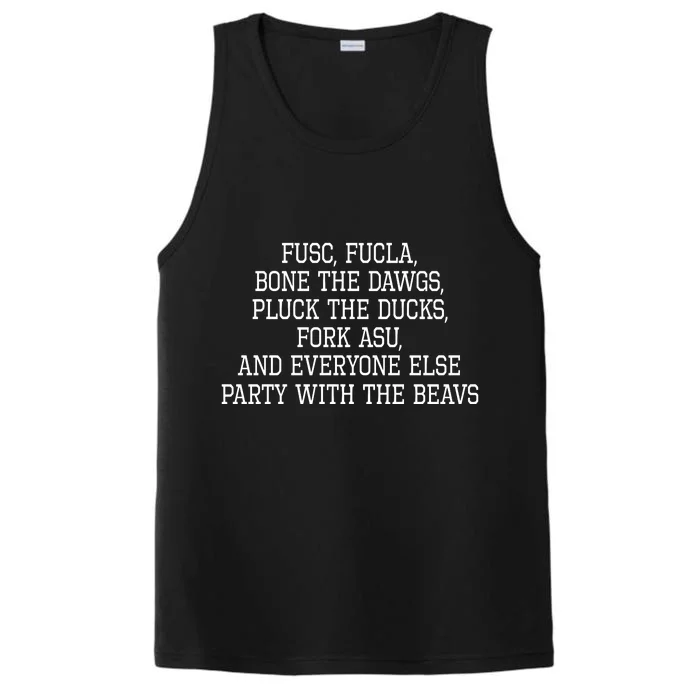 Fusc Fucla Bone The Dawg Pluck The Ducks Performance Tank