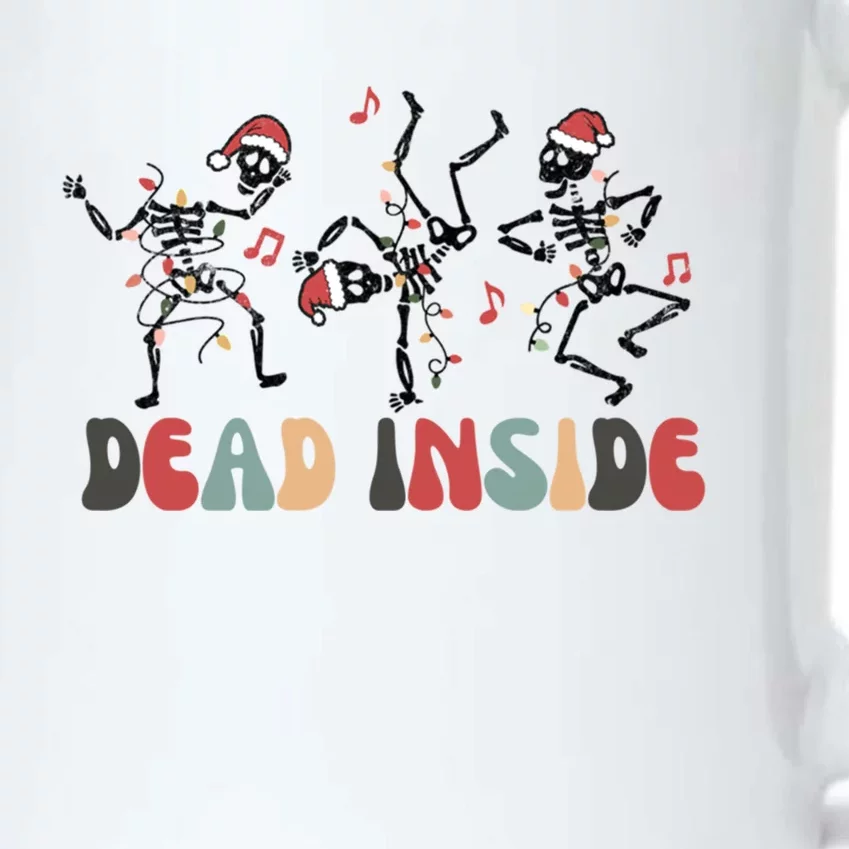 Feeling Festive But Dead Inside Funny Christmas Skeleton Funny Gift Black Color Changing Mug