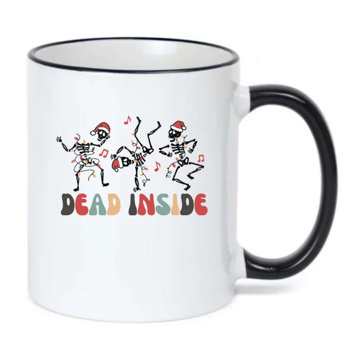 Feeling Festive But Dead Inside Funny Christmas Skeleton Funny Gift Black Color Changing Mug