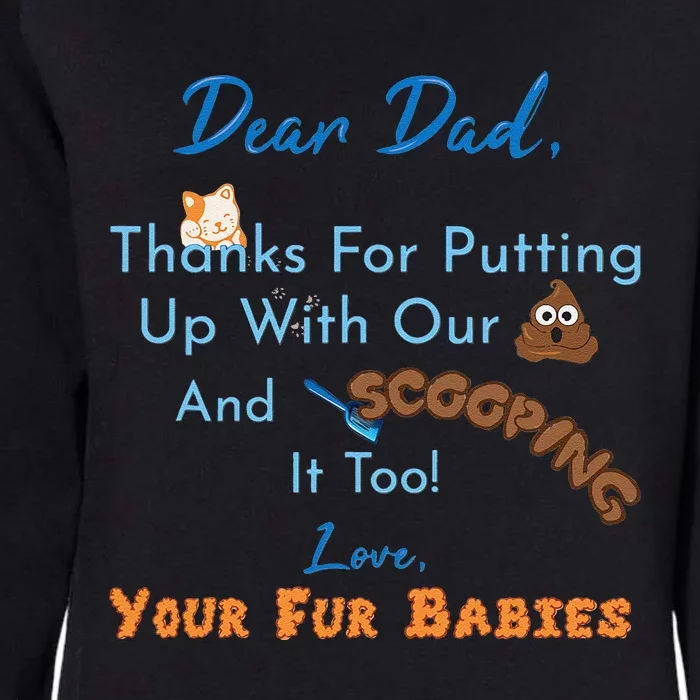 From Fur Babies For Father Fathers Day Cat Dad Womens California Wash Sweatshirt