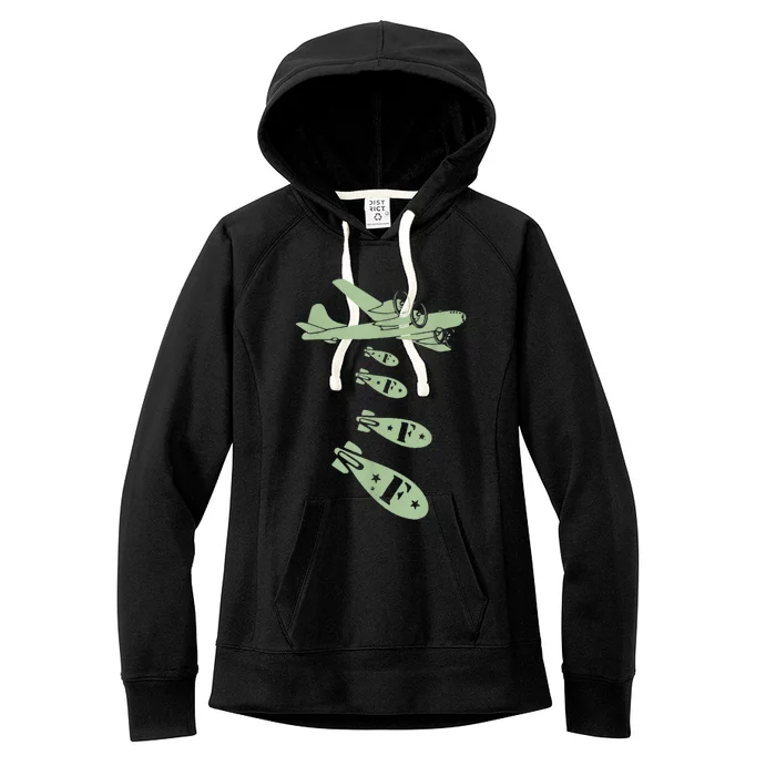 Funny F Bomb Drop The Bomb Quote Women's Fleece Hoodie