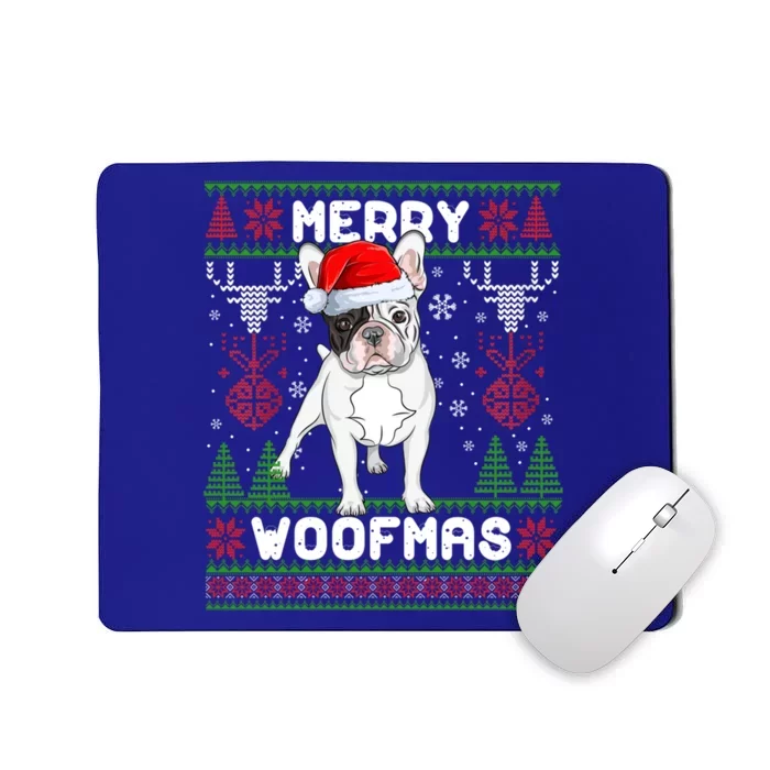 Funny French Bulldog Dog Tree Christmas Ugly Xmas Pajama Cool Gift Mousepad